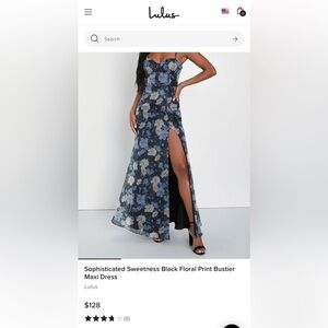 Lulus long floral formal dress